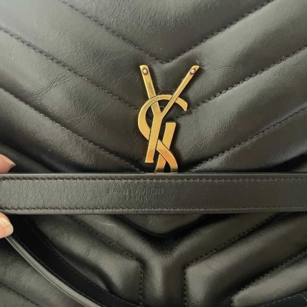 COPY - Yves Saint Laurent (YSL) Lou Lou large in black - Picture 4 of 7